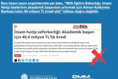 İmam Hatipler'in başarısı için kredi iddiaları asılsız!