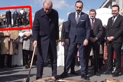 Cumhurbaşkanı Erdoğan, ateşi yakıp üzerinden atladı